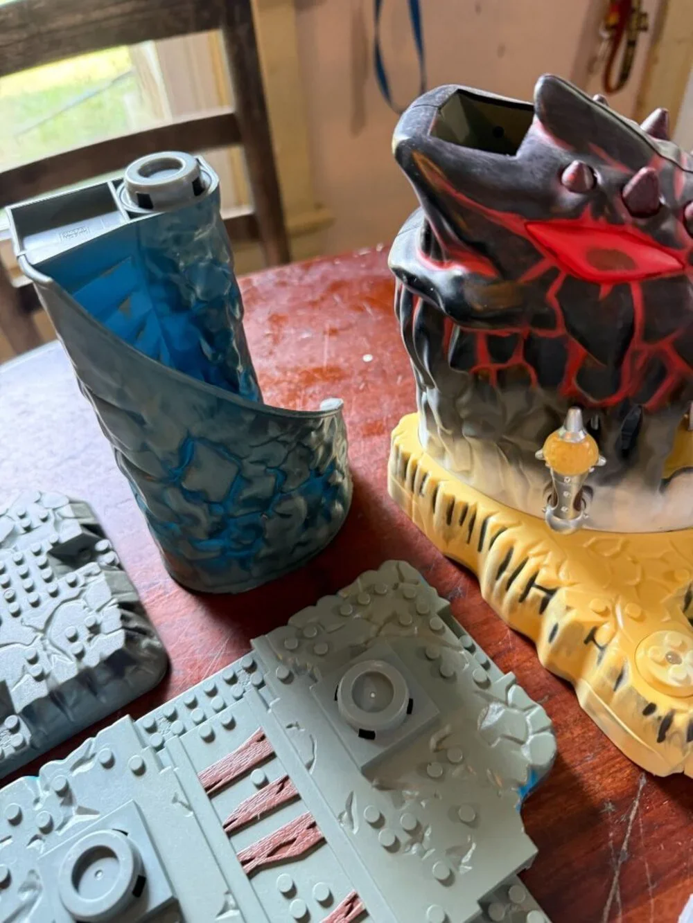 Mega Bloks Fire and Ice Dragons 9858 Replacement Parts NOT Complete READ